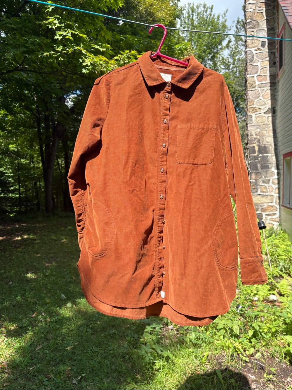 Fat Face Rust Corduroy Button-Down Shirt
